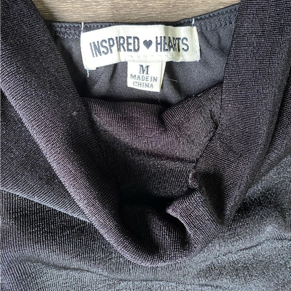NWOT Inspired Hearts Women’s Black Mini Dress Size M - Picture 2 of 6